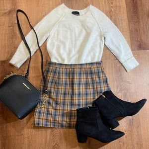 Cynthia Rowley white angora sweater 3/4 sleeve